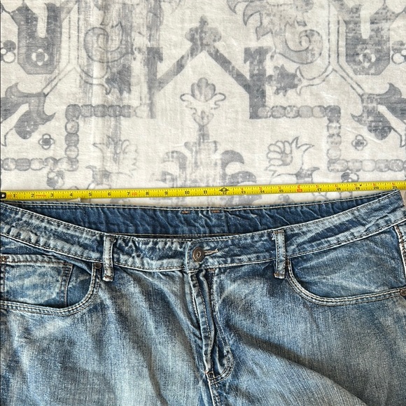 Buffalo David Bitton Relaxed Acid Washed Blue Jeans - Picture 12 of 15